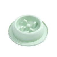 HKM-0334653 Slow Feed Bowl for Pets - Anti-Choking, Non-Slip, Durable PP Material, 17cm x 4.5cm, Multiple Colors Available