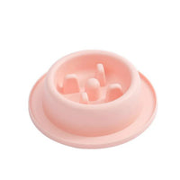 HKM-0334653 Slow Feed Bowl for Pets - Anti-Choking, Non-Slip, Durable PP Material, 17cm x 4.5cm, Multiple Colors Available