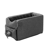 HKM-0334909 Portable Doghouse in Beige and Grey Cloth - Central Control Car 42x20x22cm