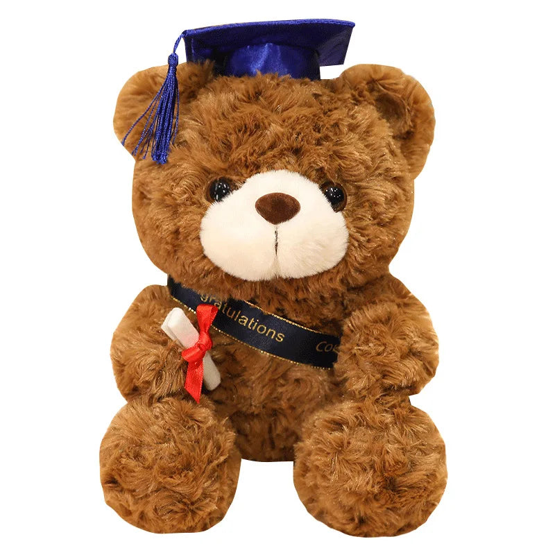 HKM-033555 Doctor Graduation Bear Plush Toy - Commemorative Stuffed Doll for All Ages