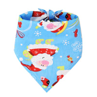 HKM-0336061 Christmas Triangle Scarf for Pets in Various Designs – Cotton Fabric, Small and Large Sizes