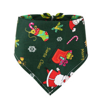HKM-0336061 Christmas Triangle Scarf for Pets in Various Designs – Cotton Fabric, Small and Large Sizes