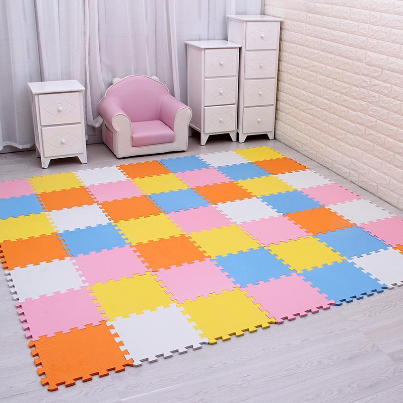 HKM-033619 Thickened Foam Floor Mats for Dormitory - Set of 9 to 81 Pieces, 30x30x1cm Each