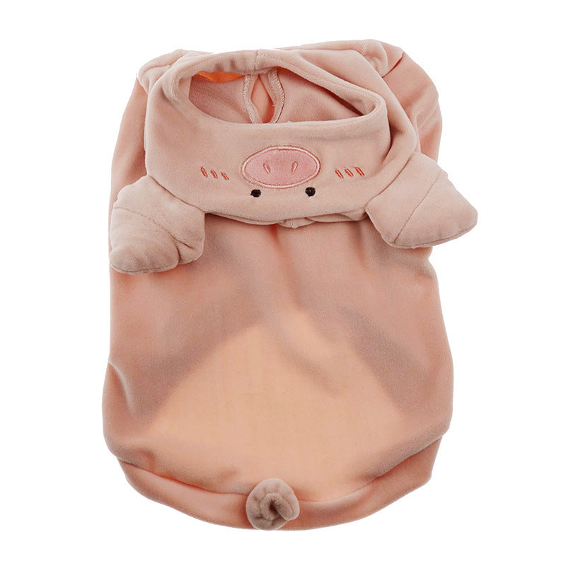 HKM-0336829 Cozy Mink Pig Sweater for Cats and Dogs - New Year's Creative Pet Apparel