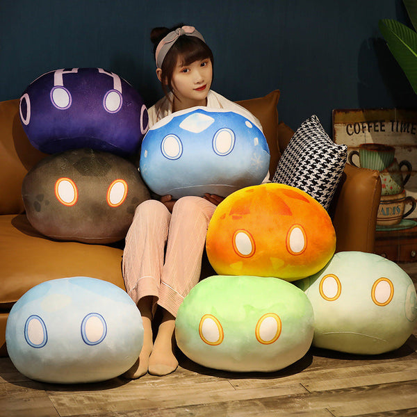 HKM-033683 Ice Fire Thunder Elemental Plush Toy Pillow - Cartoon Cushion in Multiple Sizes