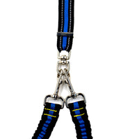 HKM-0338237 Adjustable Double-Headed Nylon Leash for Dogs, 50-100cm Main Traction, 70-110cm Spring Traction