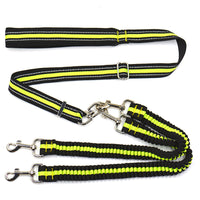 HKM-0338237 Adjustable Double-Headed Nylon Leash for Dogs, 50-100cm Main Traction, 70-110cm Spring Traction