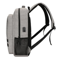 HKM-033939 Large Capacity Waterproof Laptop Backpack for Men with USB Charging Port