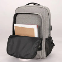 HKM-033939 Large Capacity Waterproof Laptop Backpack for Men with USB Charging Port