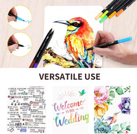 HKM-034003 Dual Tip Fine Art Markers Set - 72 Vibrant Colours with Carrying Bag