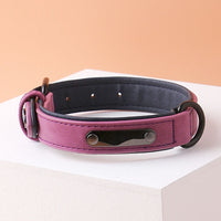 HKM-0340413 Adjustable Anti-Loss Dog Collar with Double-Layer Design in Multiple Colors