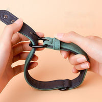 HKM-0340413 Adjustable Anti-Loss Dog Collar with Double-Layer Design in Multiple Colors