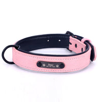 HKM-034067 Customizable Anti-Loss Dog Collar with Nameplate and Traction Rope – Durable Super Fiber and Metal Design