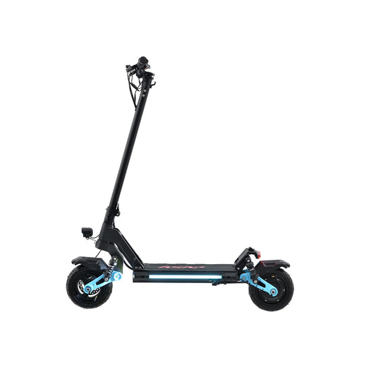 HKM-034067 Foldable Electric Scooter with 600W Motor, 48V Lithium Battery, Full Suspension, 30-50 km/h Speed, 10 Inch Tires