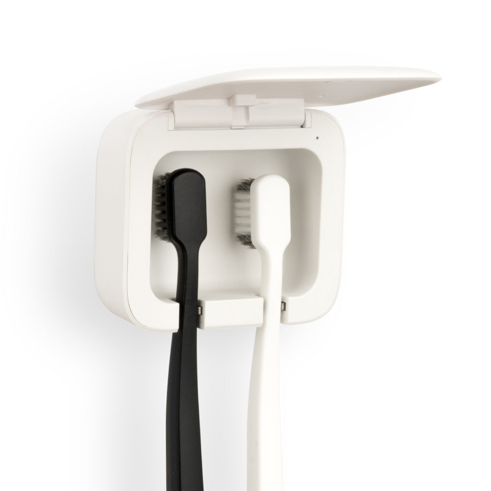 HKM-034067 UV Light Toothbrush Sanitizer with Battery Capacity 3.7V 500mAh and Dual Size Options