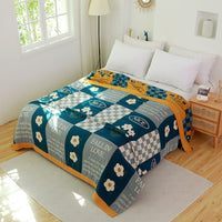 HKM-034195 Multi-Functional Cotton Gauze Towel Blanket Set with Pillow Towels - Soft, Breathable, and Versatile for All Seasons
