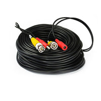HKM-034259 BNC DC Power Video Integrated Cable for Security Cameras - 5M, 2 Cores, Shielded, Black