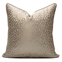 HKM-034259 Leopard Print Polyester Pillowcase with Backrest for Bedroom Decor, 45x45cm