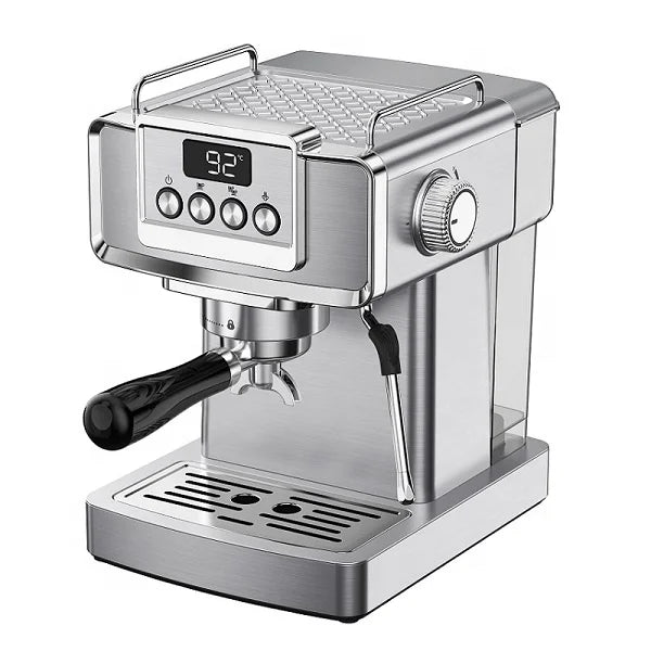 HKM-034451 19 Bar Espresso Machine with Milk Frother and Removable Water Tank for Home Coffee Preparation