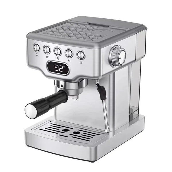 HKM-034451 19 Bar Espresso Machine with Milk Frother and Removable Water Tank for Home Coffee Preparation