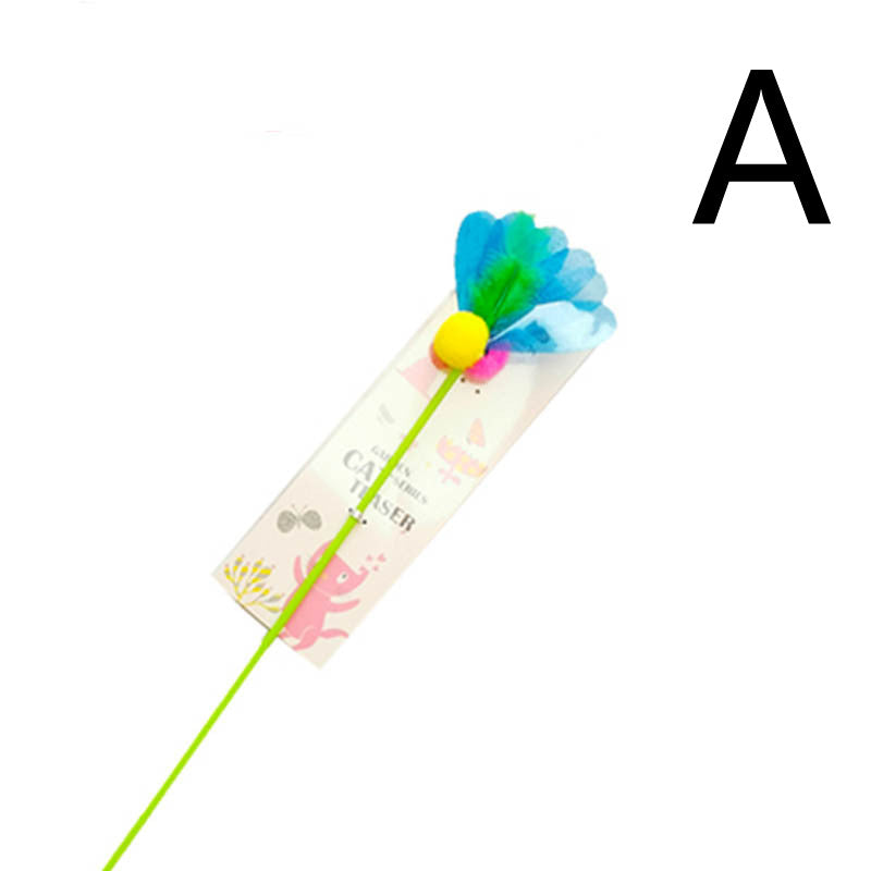 HKM-0346429 Interactive Animal-Shaped Cat Toy with Funny Stick for Engaging Play