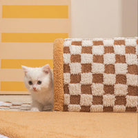HKM-0347453 2-in-1 Plush Pet Bed Tunnel with Anti-Slip Base for Cats and Dogs