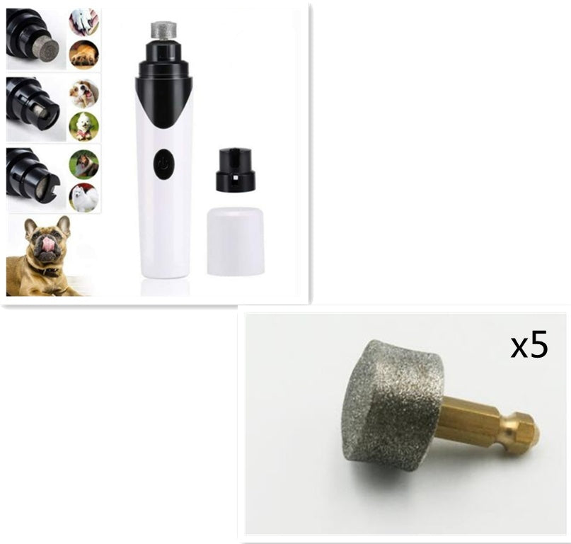 HKM-0347965 Electric Pet Nail Grinder with USB Charging for Dogs, Cats, and Small Animals