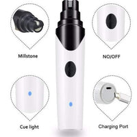 HKM-0347965 Electric Pet Nail Grinder with USB Charging for Dogs, Cats, and Small Animals