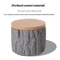 HKM-0348221 Handmade Cement Pet Ash Urn - Moisture-Proof Commemorative Memorial Casket
