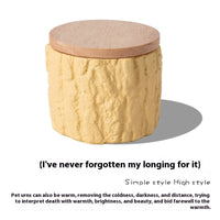HKM-0348221 Handmade Cement Pet Ash Urn - Moisture-Proof Commemorative Memorial Casket