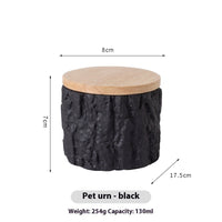 HKM-0348221 Handmade Cement Pet Ash Urn - Moisture-Proof Commemorative Memorial Casket