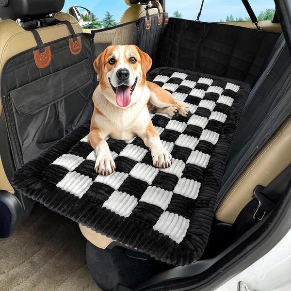 HKM-0348989 Thickened Cushion Car Plush Mat for Dogs - Available in Multiple Colors