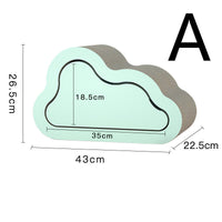 HKM-0350141 Cloud-Shaped Corrugated Cat Scratching Board - Fashionable Small and Large Options