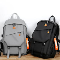 HKM-035091 Large Capacity 17 Inch Polyester Backpack for College and Travel, Ideal School Bag for Men