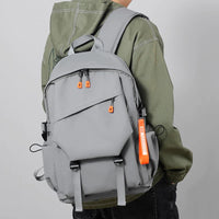 HKM-035091 Large Capacity 17 Inch Polyester Backpack for College and Travel, Ideal School Bag for Men