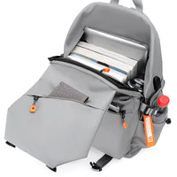 HKM-035091 Large Capacity 17 Inch Polyester Backpack for College and Travel, Ideal School Bag for Men
