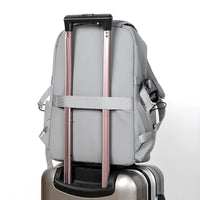 HKM-035091 Large Capacity 17 Inch Polyester Backpack for College and Travel, Ideal School Bag for Men