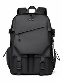 HKM-035091 Large Capacity 17 Inch Polyester Backpack for College and Travel, Ideal School Bag for Men