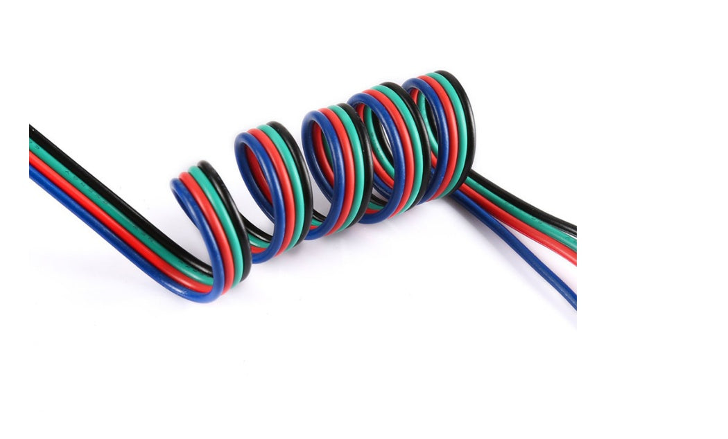 HKM-035091 RGB 22AWG 4-Pin LED Light Extension Cable - 100M Roll