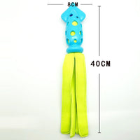 HKM-0351421 Interactive Squeaky Cuttlefish Chew Toy for Dogs - Teeth Cleaning Pet Toy for All Sizes