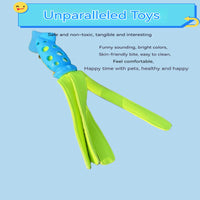 HKM-0351421 Interactive Squeaky Cuttlefish Chew Toy for Dogs - Teeth Cleaning Pet Toy for All Sizes