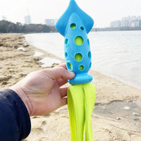 HKM-0351421 Interactive Squeaky Cuttlefish Chew Toy for Dogs - Teeth Cleaning Pet Toy for All Sizes