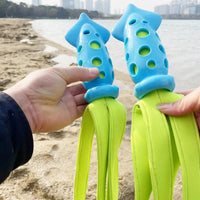 HKM-0351421 Interactive Squeaky Cuttlefish Chew Toy for Dogs - Teeth Cleaning Pet Toy for All Sizes