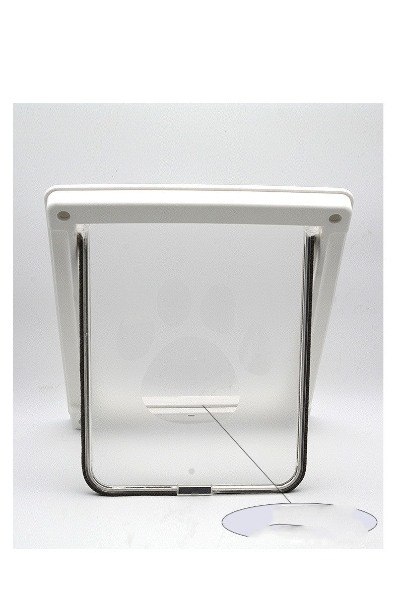 HKM-0351549 Plastic Pet Door with Flap – White, Brown, Black – Small & Large Sizes Available