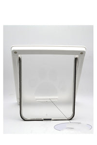 HKM-0351549 Plastic Pet Door with Flap – White, Brown, Black – Small & Large Sizes Available