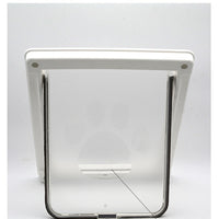 HKM-0351549 Plastic Pet Door with Flap – White, Brown, Black – Small & Large Sizes Available