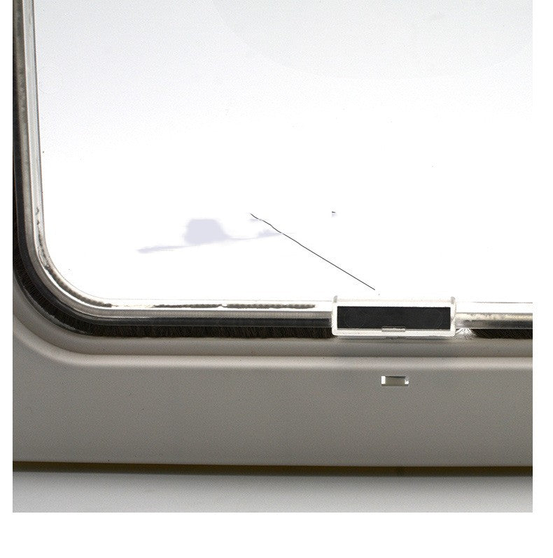 HKM-0351549 Plastic Pet Door with Flap – White, Brown, Black – Small & Large Sizes Available