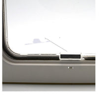HKM-0351549 Plastic Pet Door with Flap – White, Brown, Black – Small & Large Sizes Available