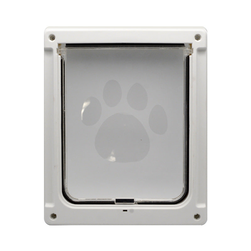 HKM-0351549 Plastic Pet Door with Flap – White, Brown, Black – Small & Large Sizes Available