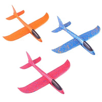 HKM-035155 EVA Foam Glider with LED Lights - Hand Launch Outdoor Flying Toy
